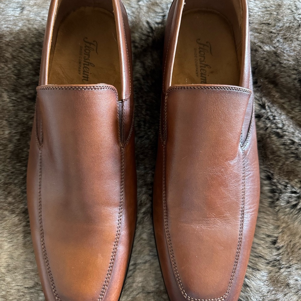 Florsheim Men's Brown Leather Dress Shoe Loafers